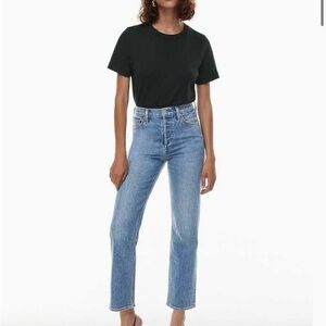 Denim Forum Aritzia the arlo high rise straight Jeans